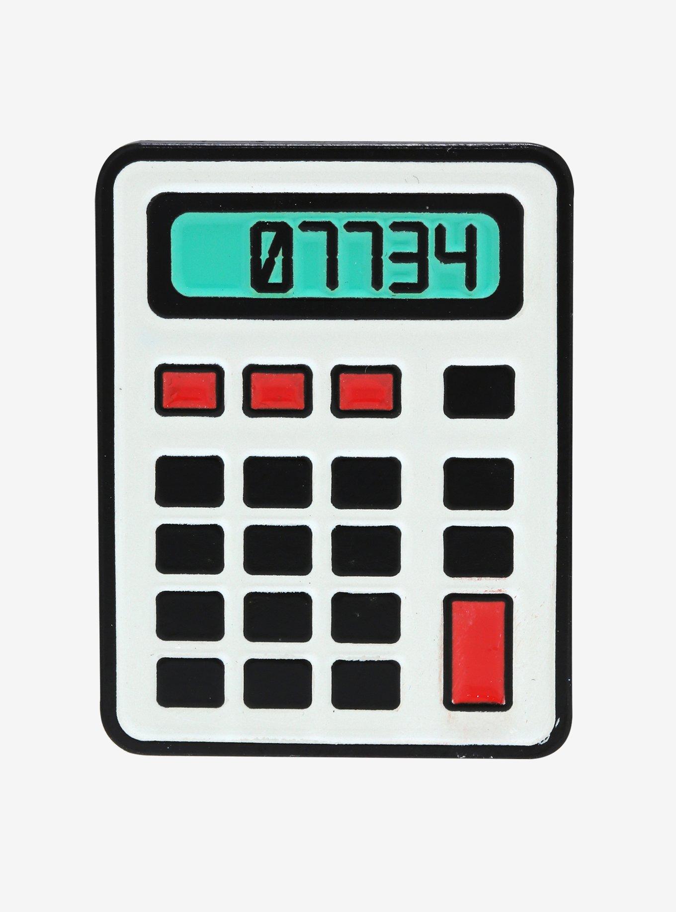 Hello Calculator Enamel Pin, , hi-res