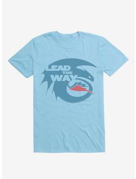 How To Train Your Dragon Lead The Way Logo T-Shirt, LIGHT BLUE, hi-res