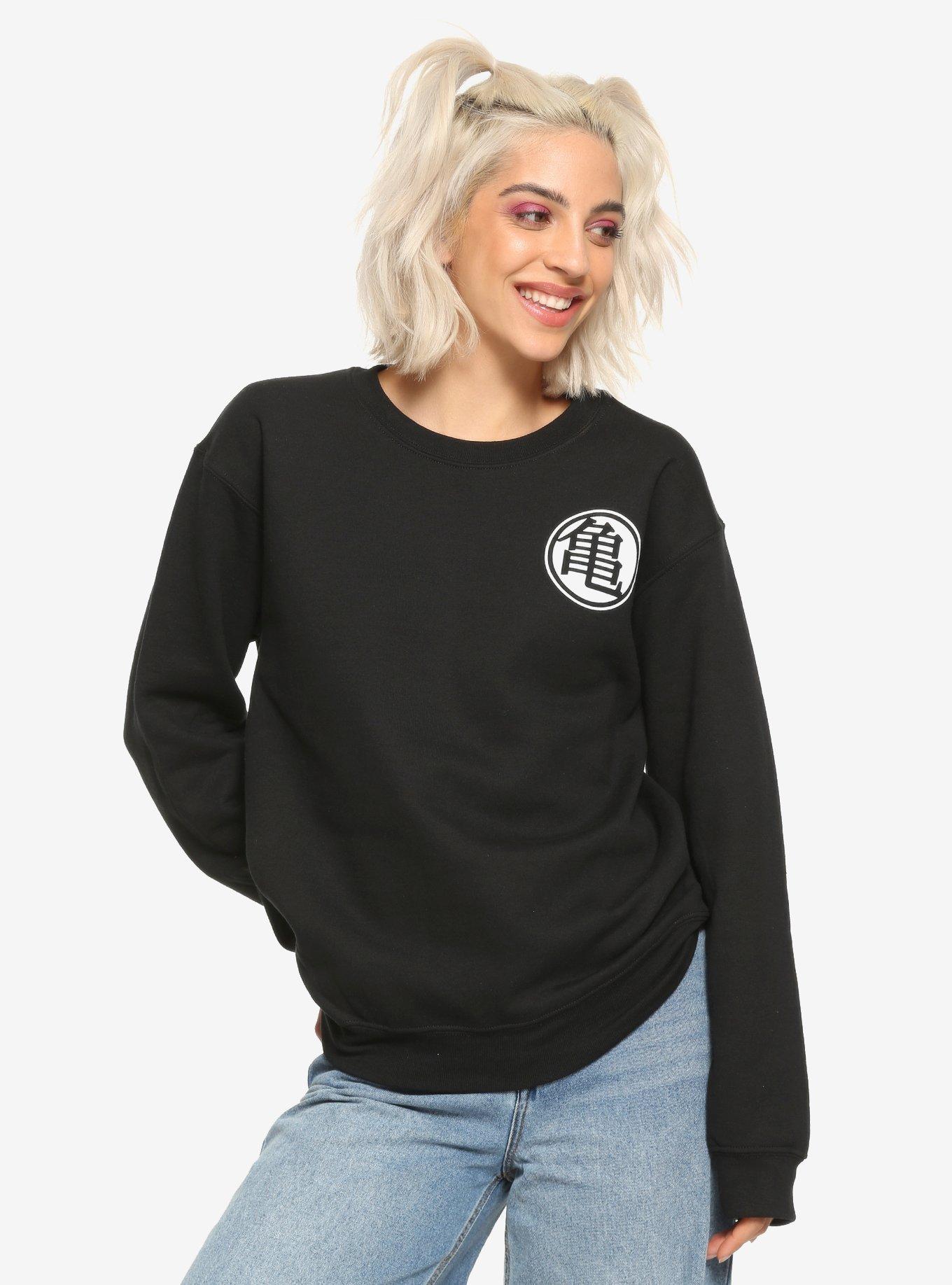 Dragon Ball Z Symbol Girls Sweatshirt, WHITE, hi-res