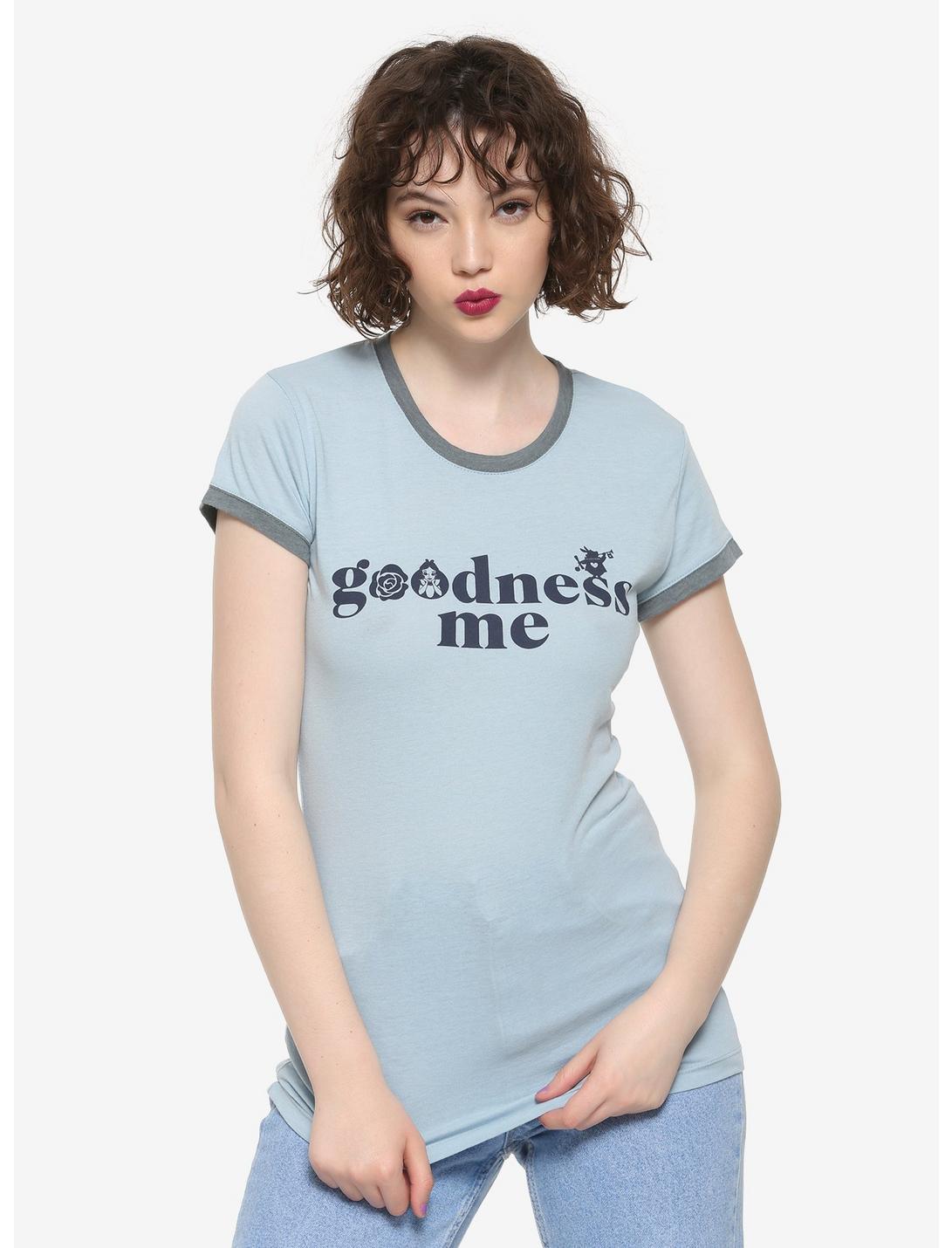 Disney Alice In Wonderland Goodness Me Girls Ringer T-Shirt, NAVY, hi-res