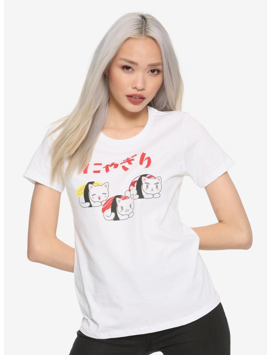 Sushi Cats Trio Girls T-Shirt, MULTI, hi-res
