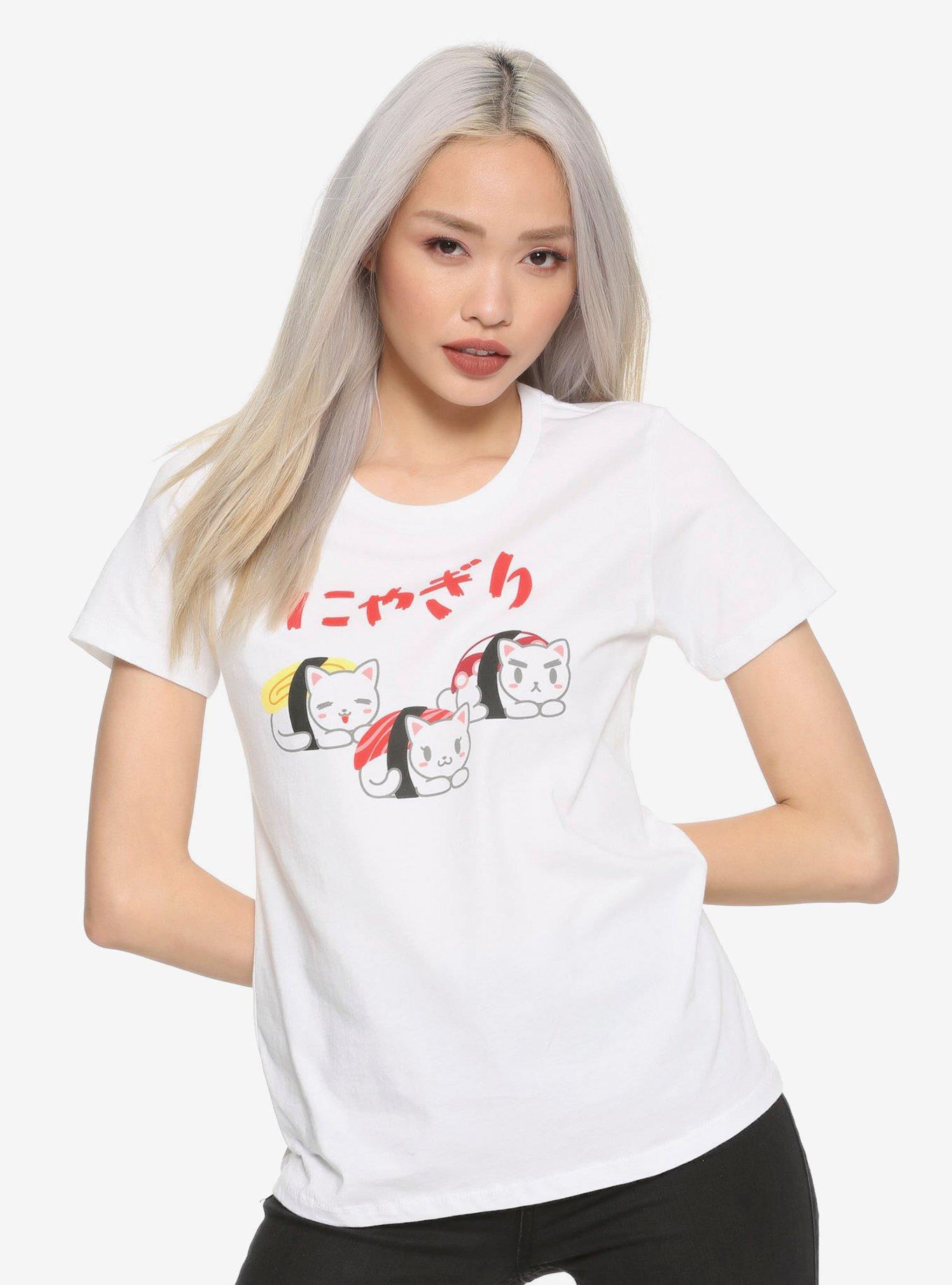 Sushi Cats Trio Girls T-Shirt, MULTI, hi-res