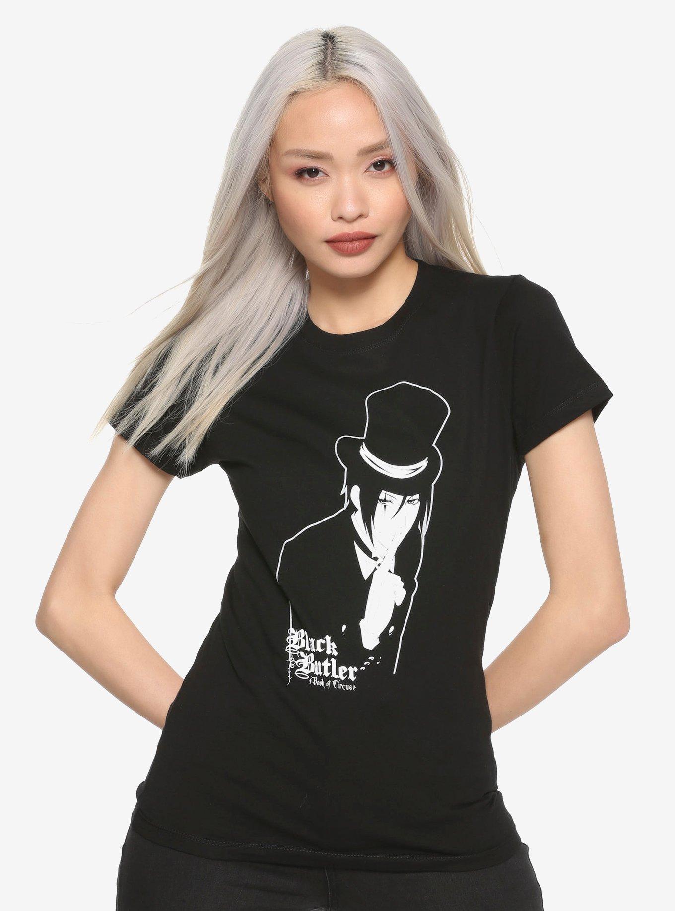 Black Butler Sebastian Hush Girls T-Shirt, MULTI, hi-res