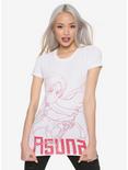 Sword Art Online Asuna Red Line Art Girls T-Shirt, RED, hi-res