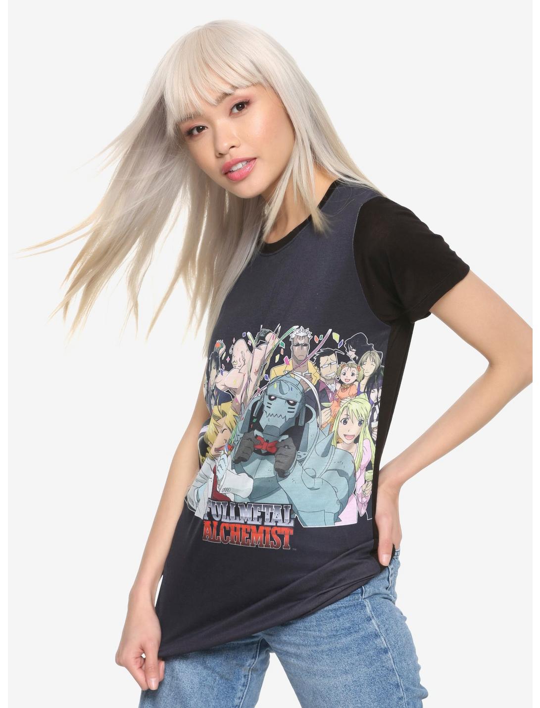 Fullmetal Alchemist Group Celebration Sublimation Girls T-Shirt, MULTI, hi-res