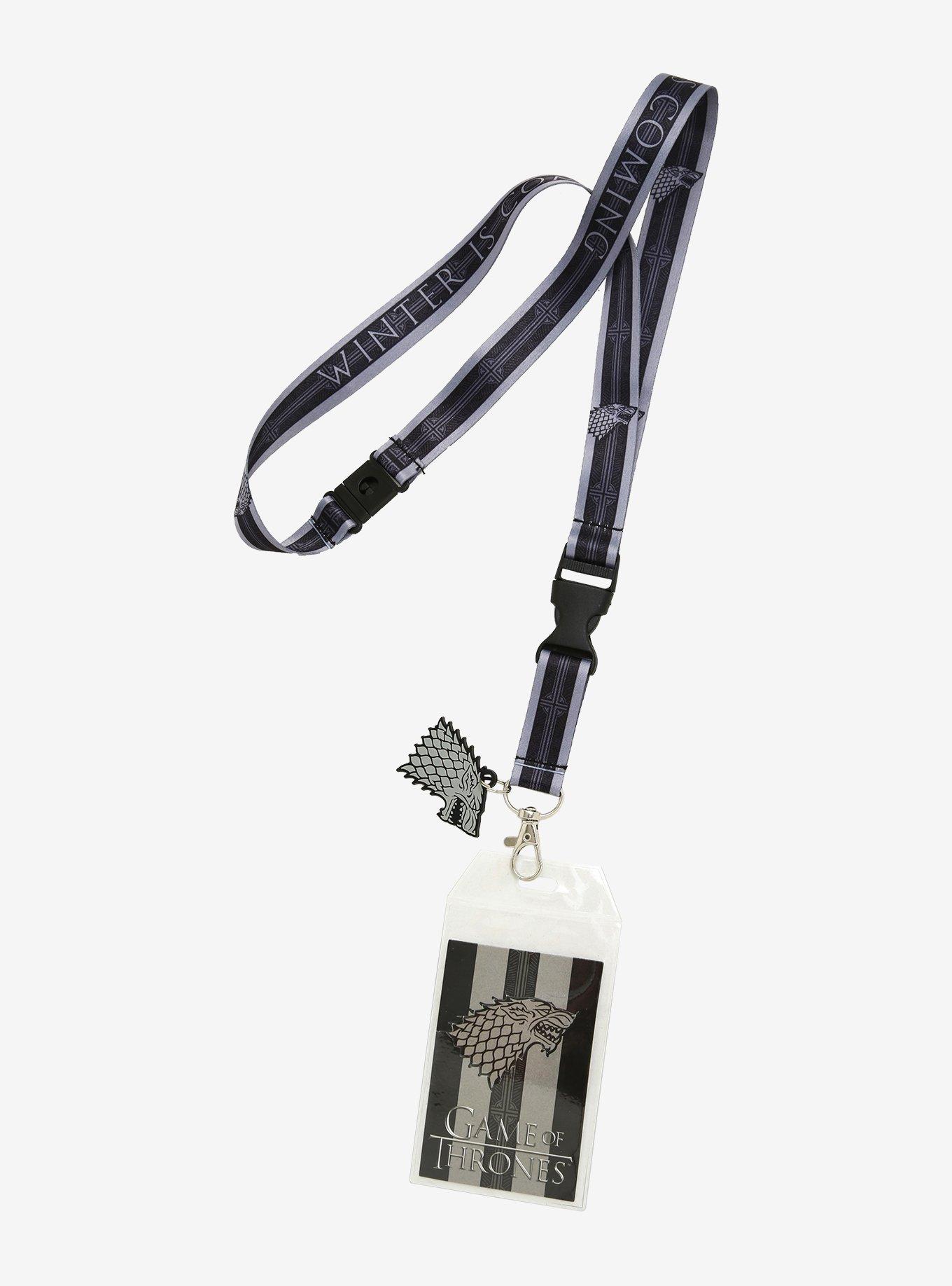 Game of Thrones Stark Winter Is Coming Lanyard BoxLunch