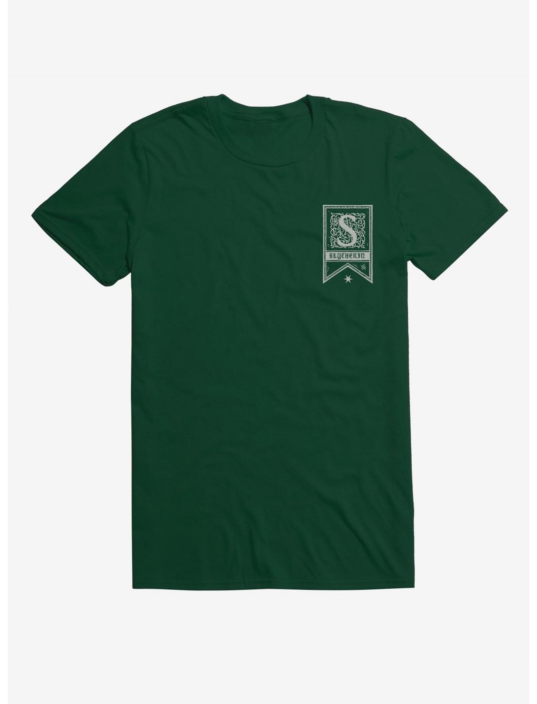 Harry Potter Slytherin Flag Logo T-Shirt, FOREST GREEN, hi-res