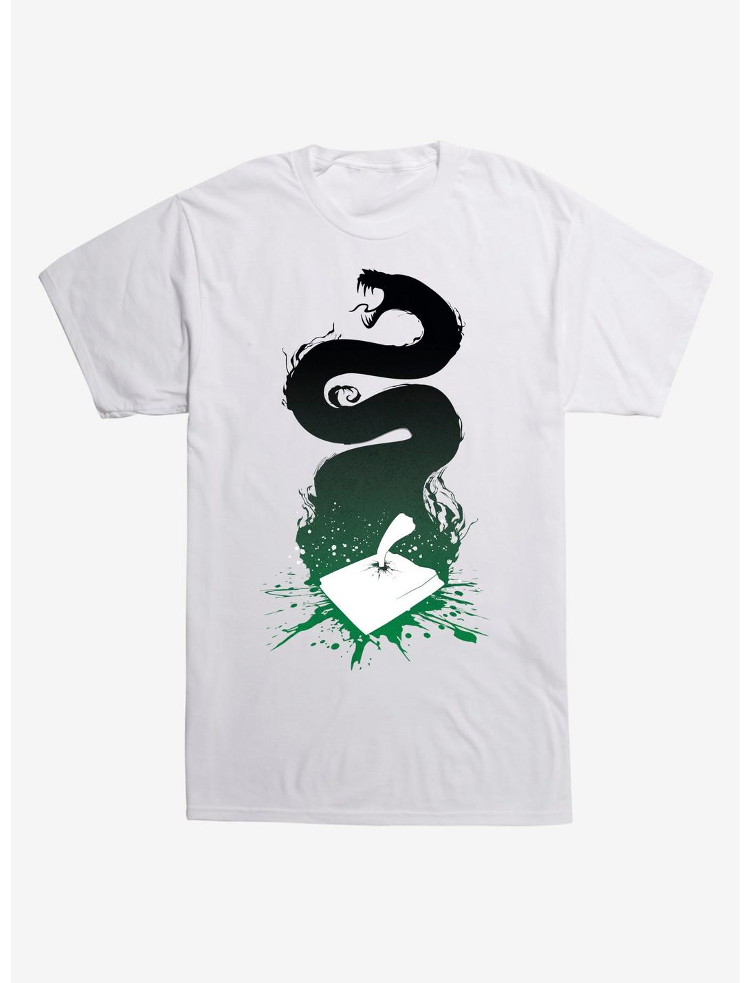 Harry Potter Slytherin Serpent Paint T-Shirt, WHITE, hi-res
