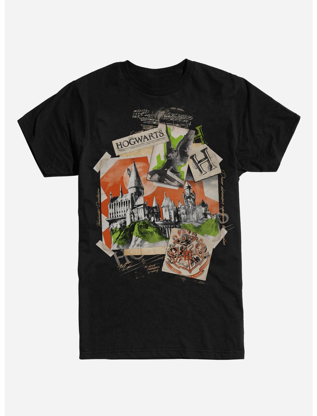 Harry Potter Hogwarts Castle Collage T-Shirt, , hi-res
