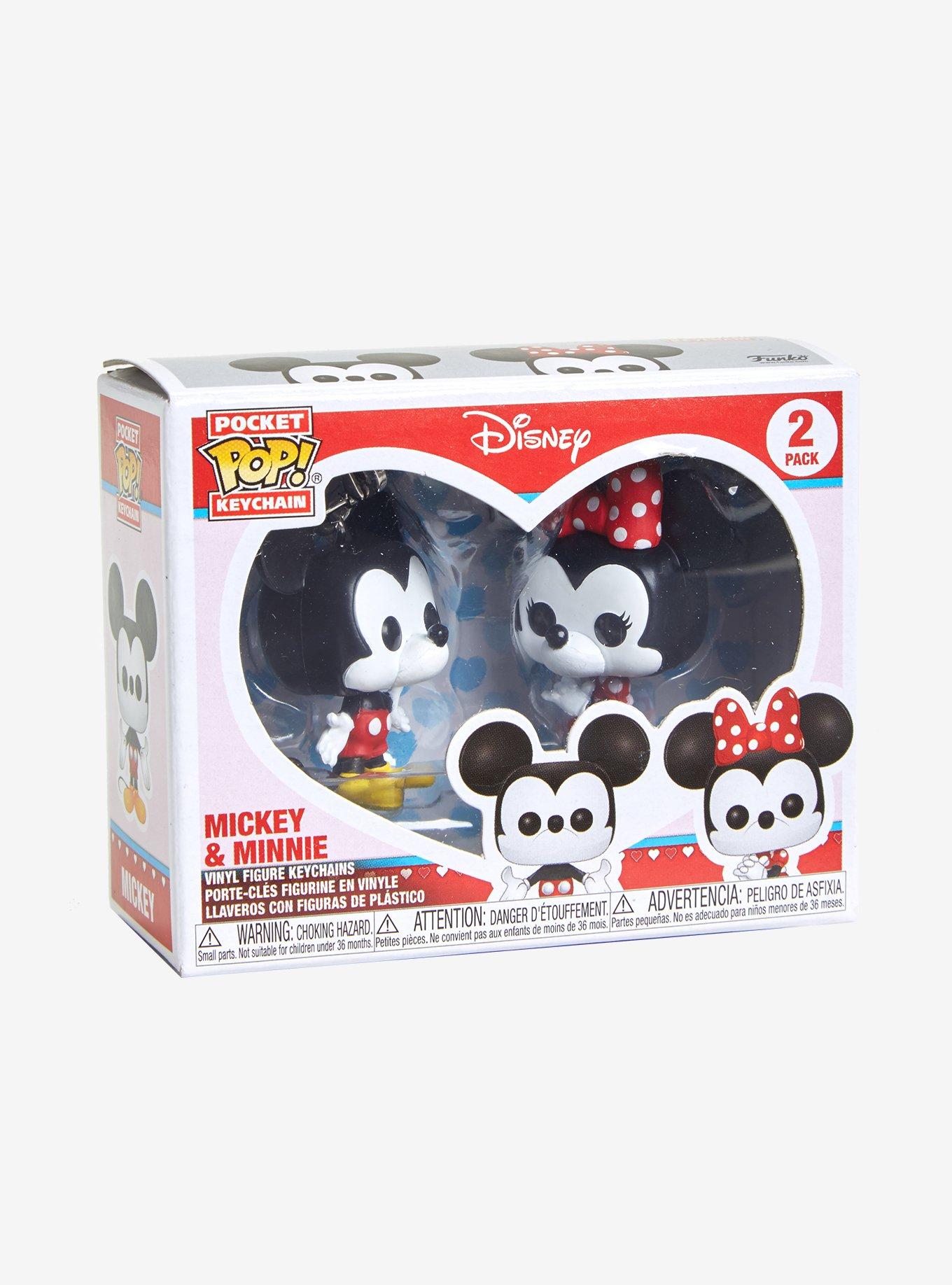 Funko Pocket Pop! Disney Mickey Mouse & Minnie Mouse Vinyl Key Chain Set, , hi-res