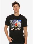 One Punch Man Katakana Box T-Shirt - BoxLunch Exclusive, BLACK, hi-res