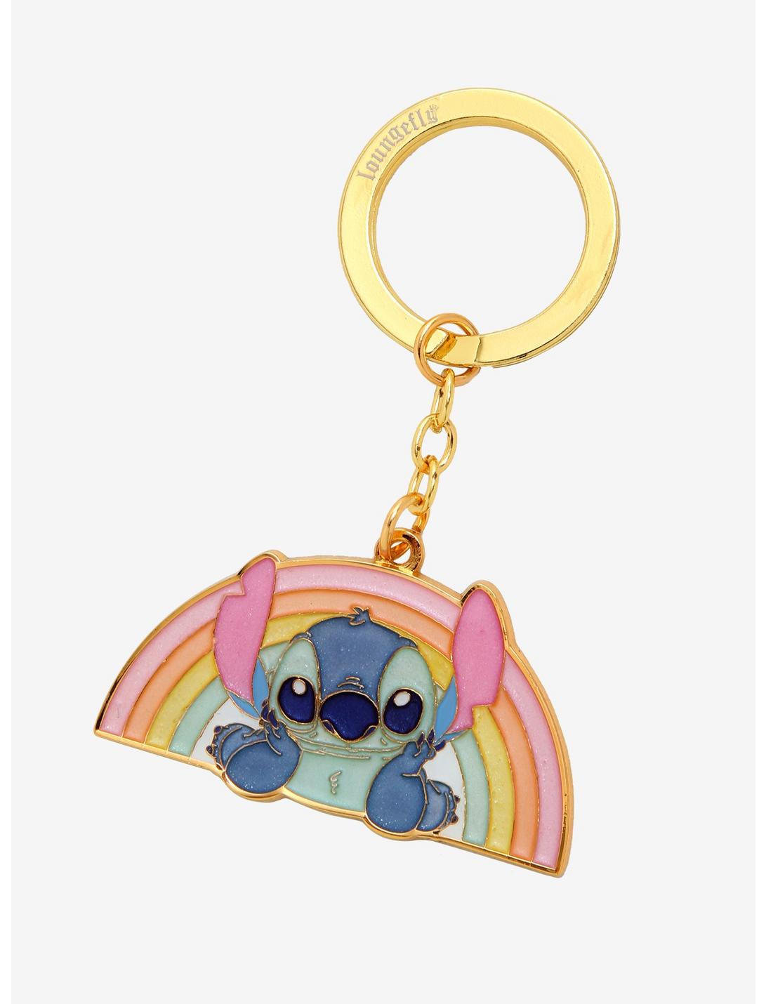 Loungefly Disney Lilo & Stitch Rainbow Keychain - BoxLunch Exclusive, , hi-res