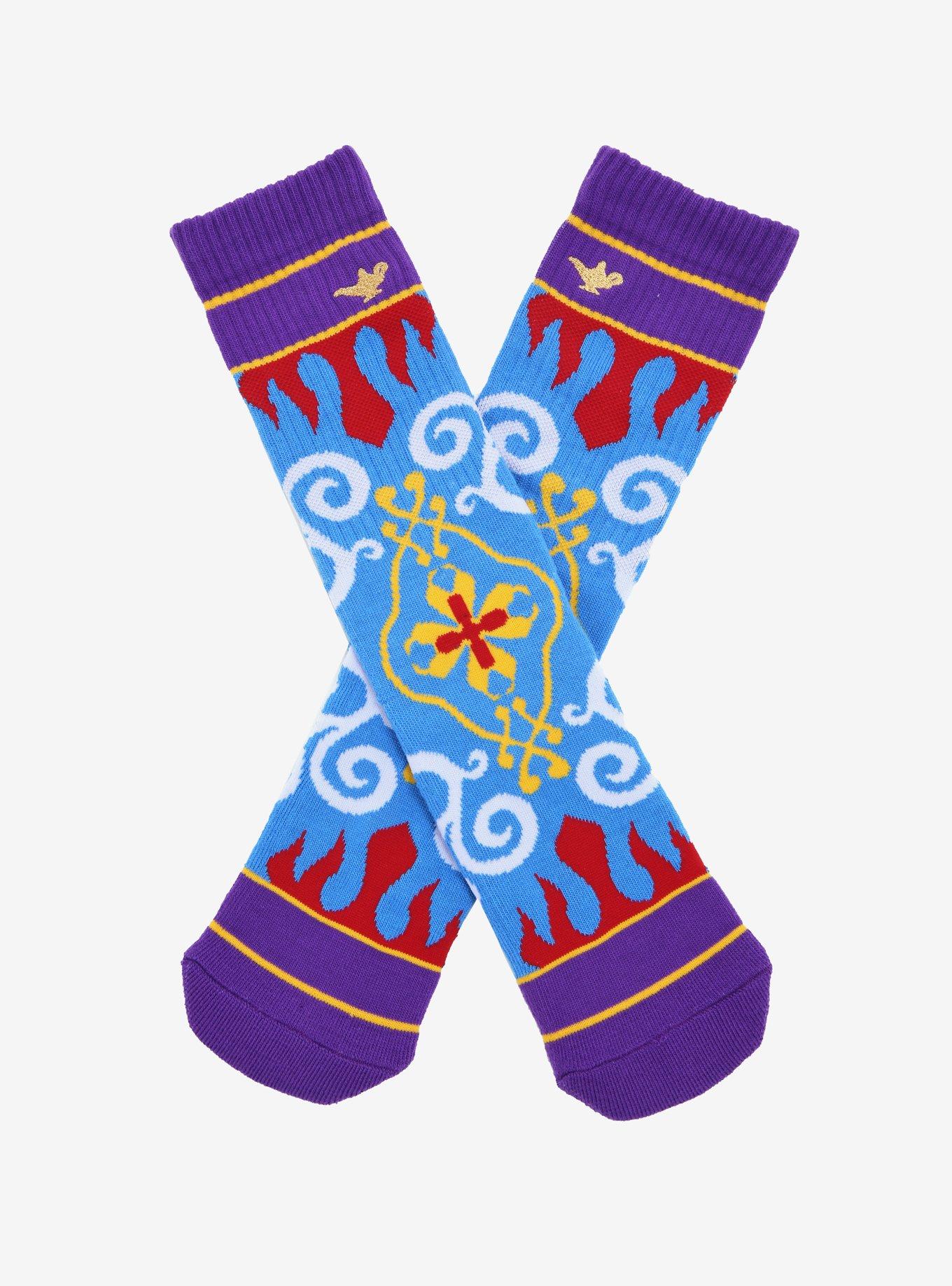 Disney Aladdin Magic Carpet Crew Socks, , hi-res
