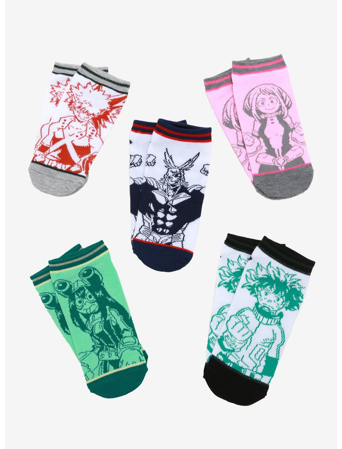 My Hero Academia Character Ankle Sock Set - BoxLunch Exclusive, , hi-res