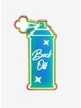 Back Off Spray Can Anodized Enamel Pin, , hi-res