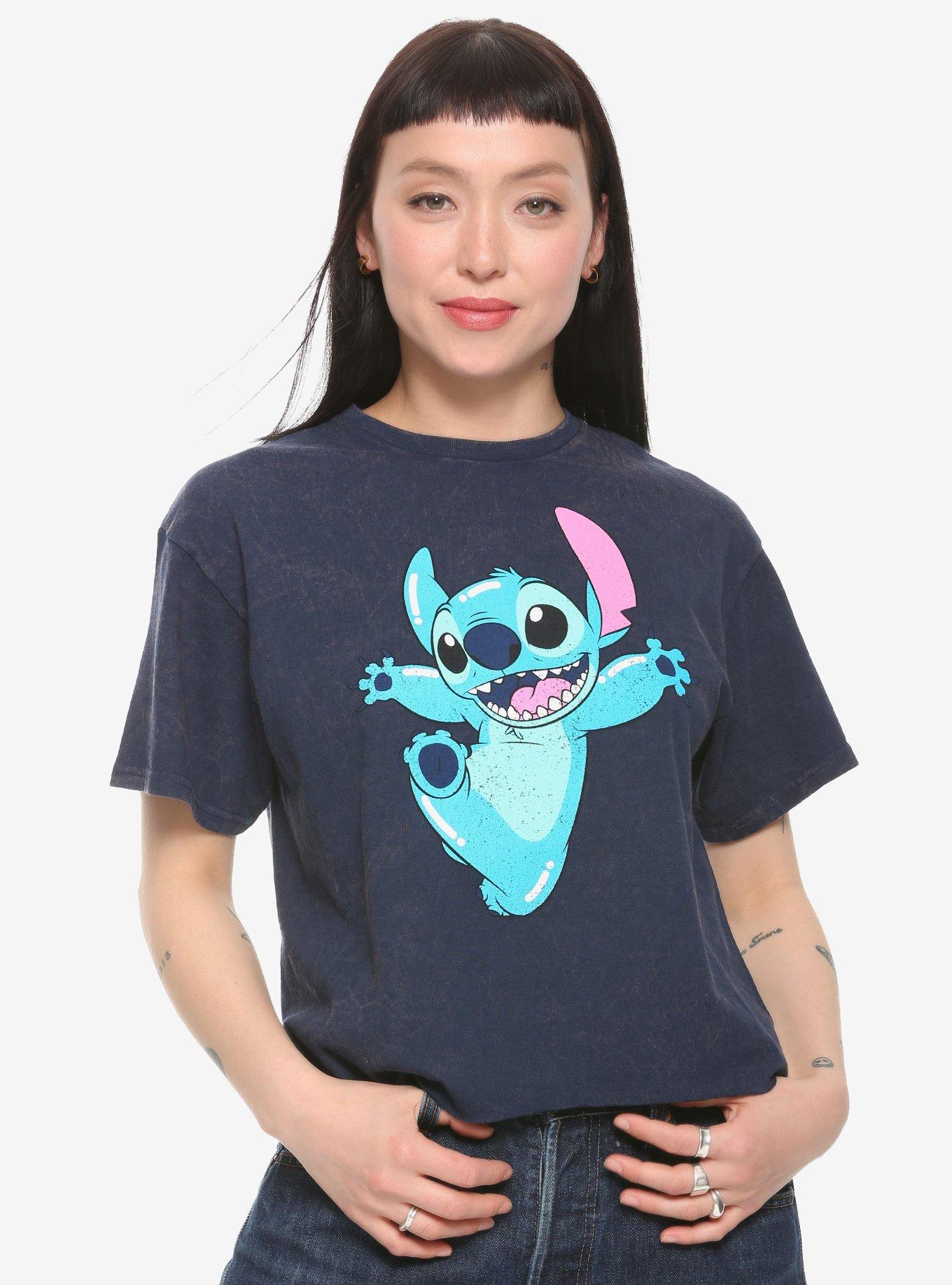 Disney Lilo & Stitch Kick Girls Crop T-Shirt, MULTI, hi-res