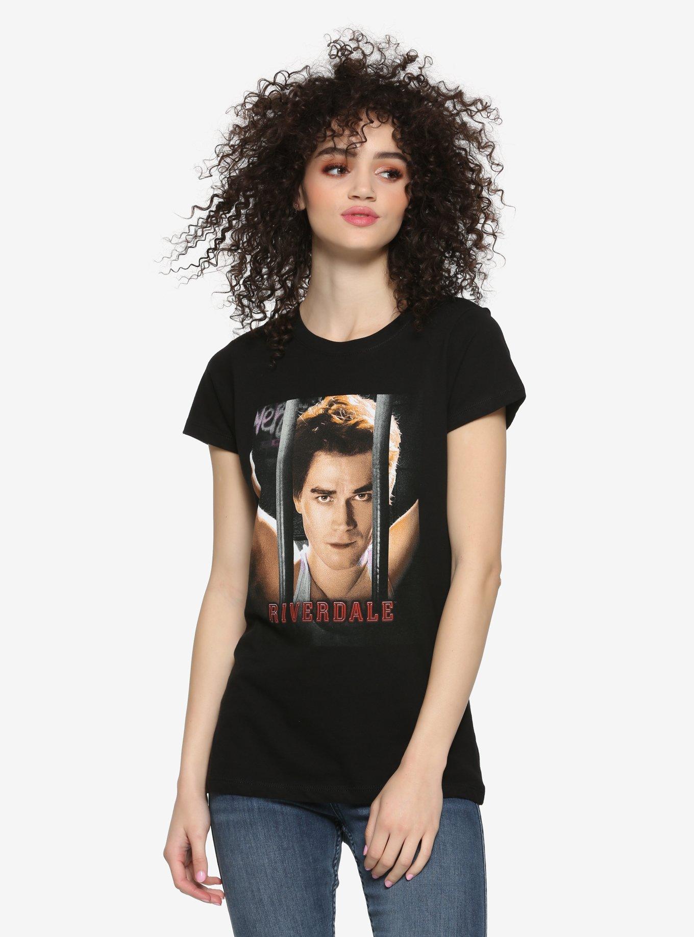 Riverdale Archie Bars Girls T-Shirt Hot Topic Exclusive, MULTI, hi-res