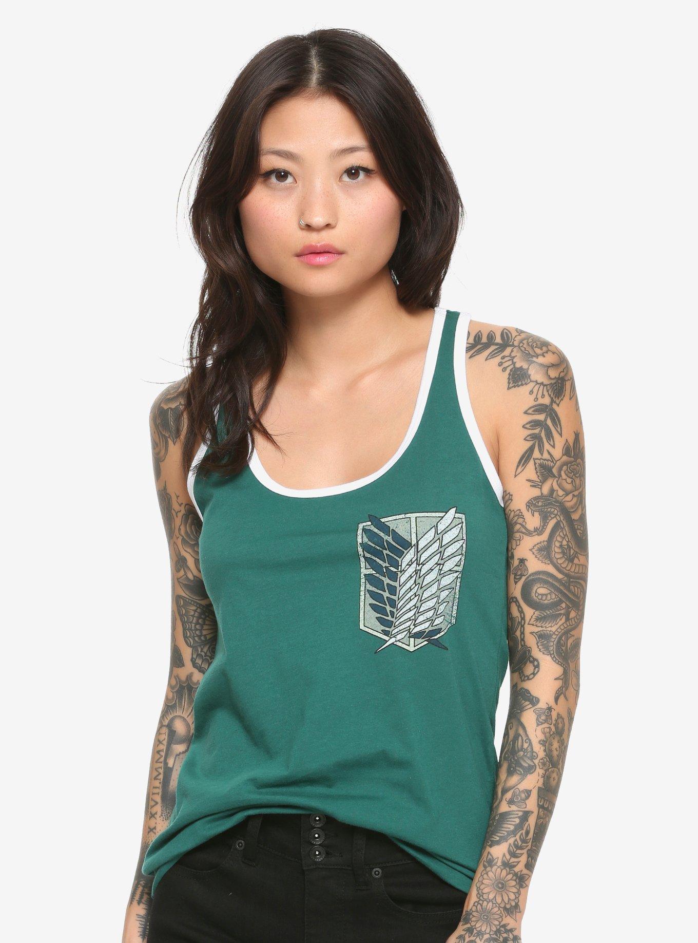 Attack On Titan Scout Regiment Girls Tank Top, MULTI, hi-res