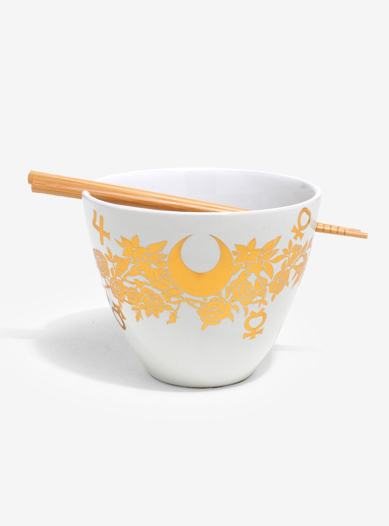 Sailor Moon Crystal Floral Ramen Bowl with Chopsticks - BoxLunch Exclusive, , hi-res
