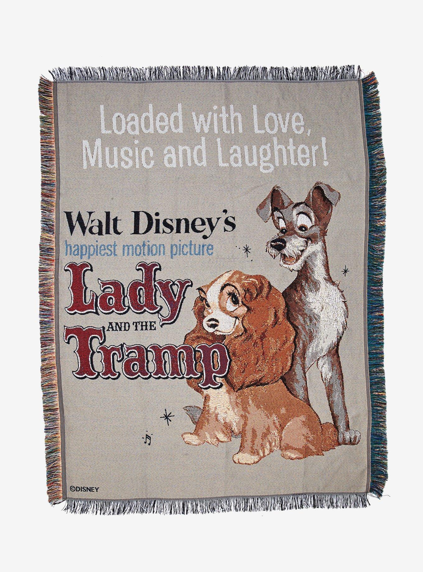 Disney Lady And The Tramp Tapestry Throw Blanket, , hi-res