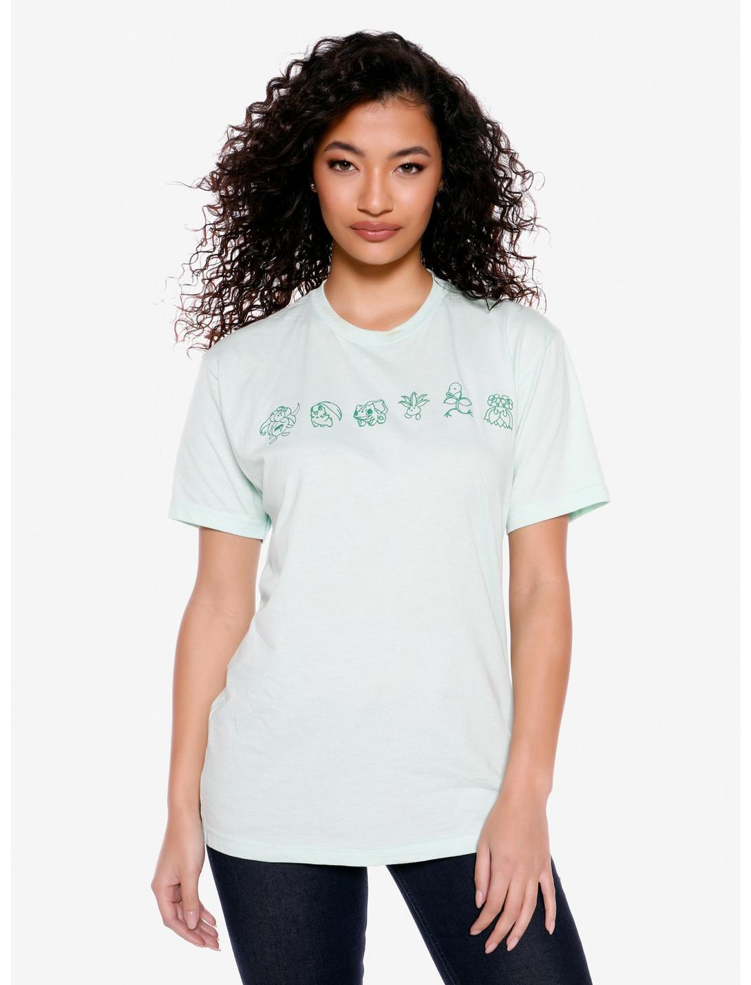 Pokemon Grass Type Womens T-Shirt, MINT, hi-res
