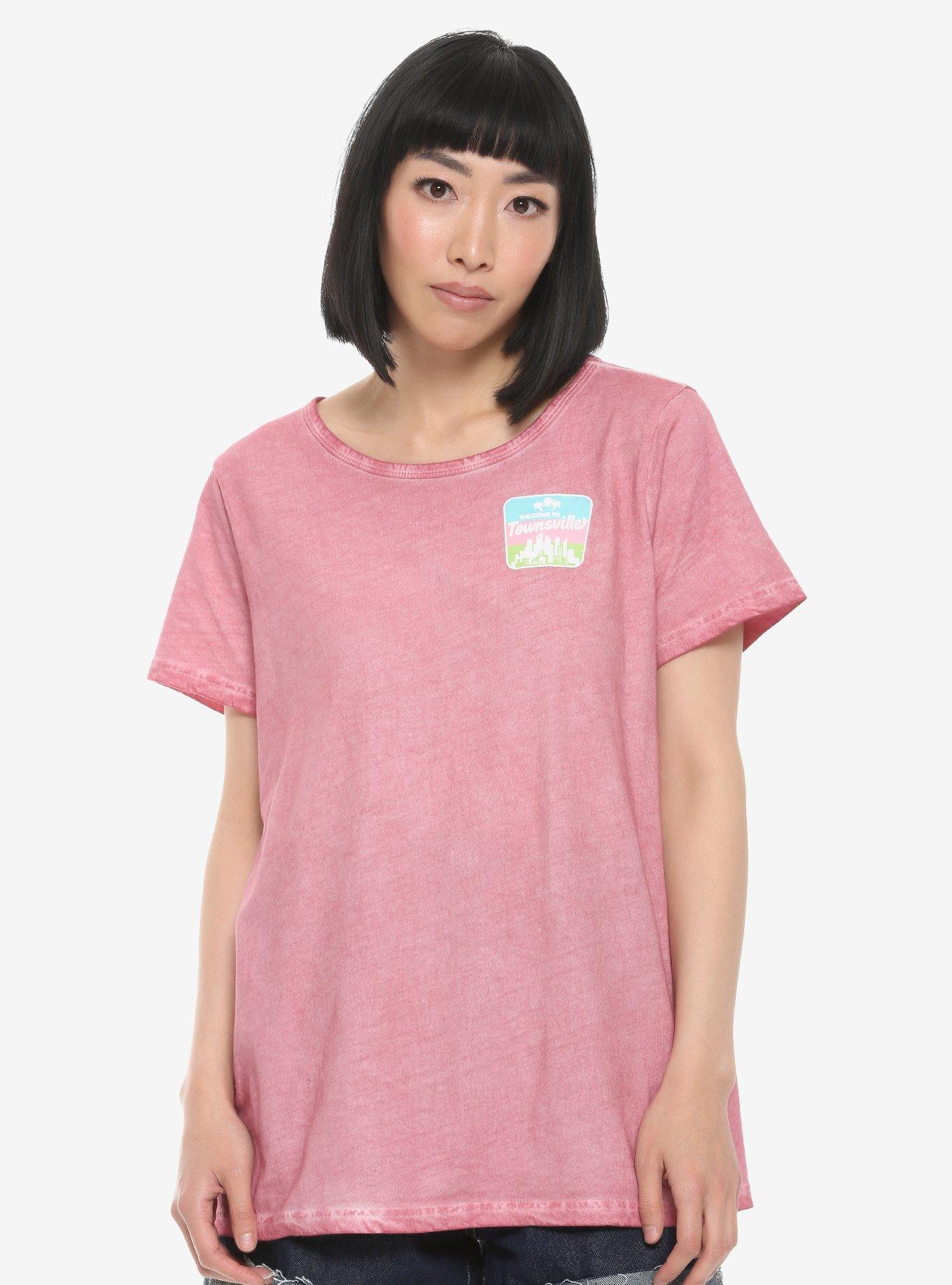 Our Universe The Powerpuff Girls Townsville Women's T-Shirt - BoxLunch Exclusive, PINK, hi-res