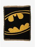 DC Comics Batman Logo Tapestry Throw Blanket, , hi-res