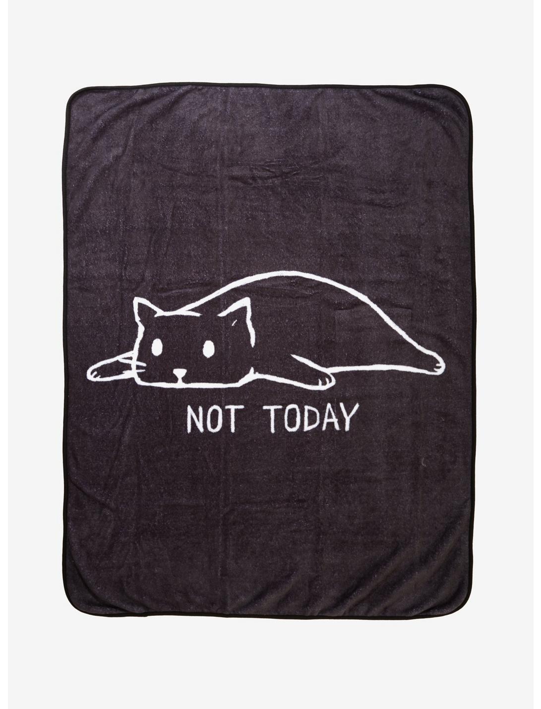 Not Today Plush Throw Blanket, , hi-res