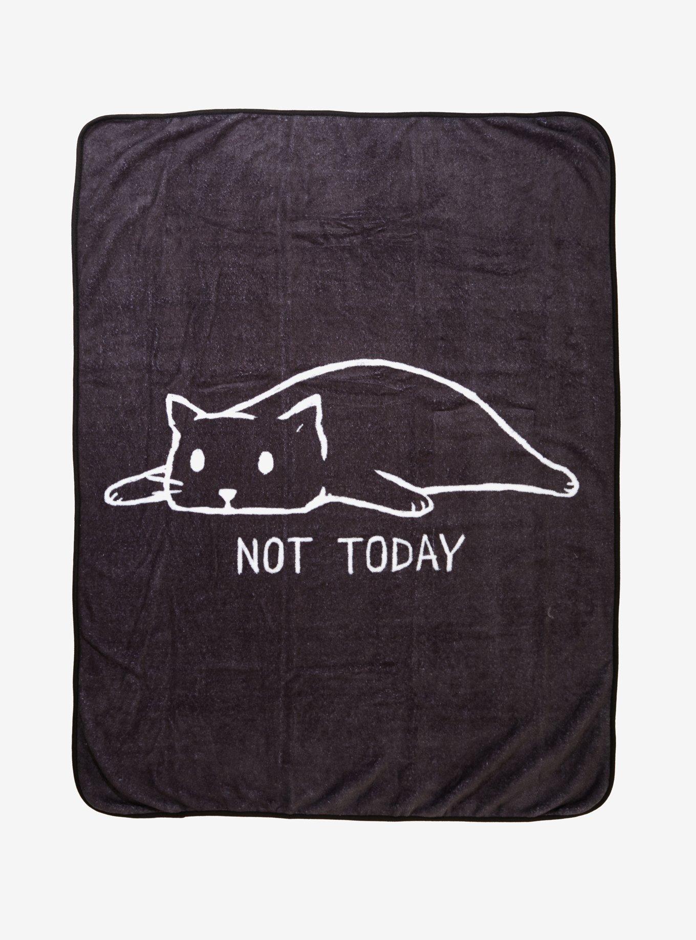 Not Today Plush Throw Blanket, , hi-res