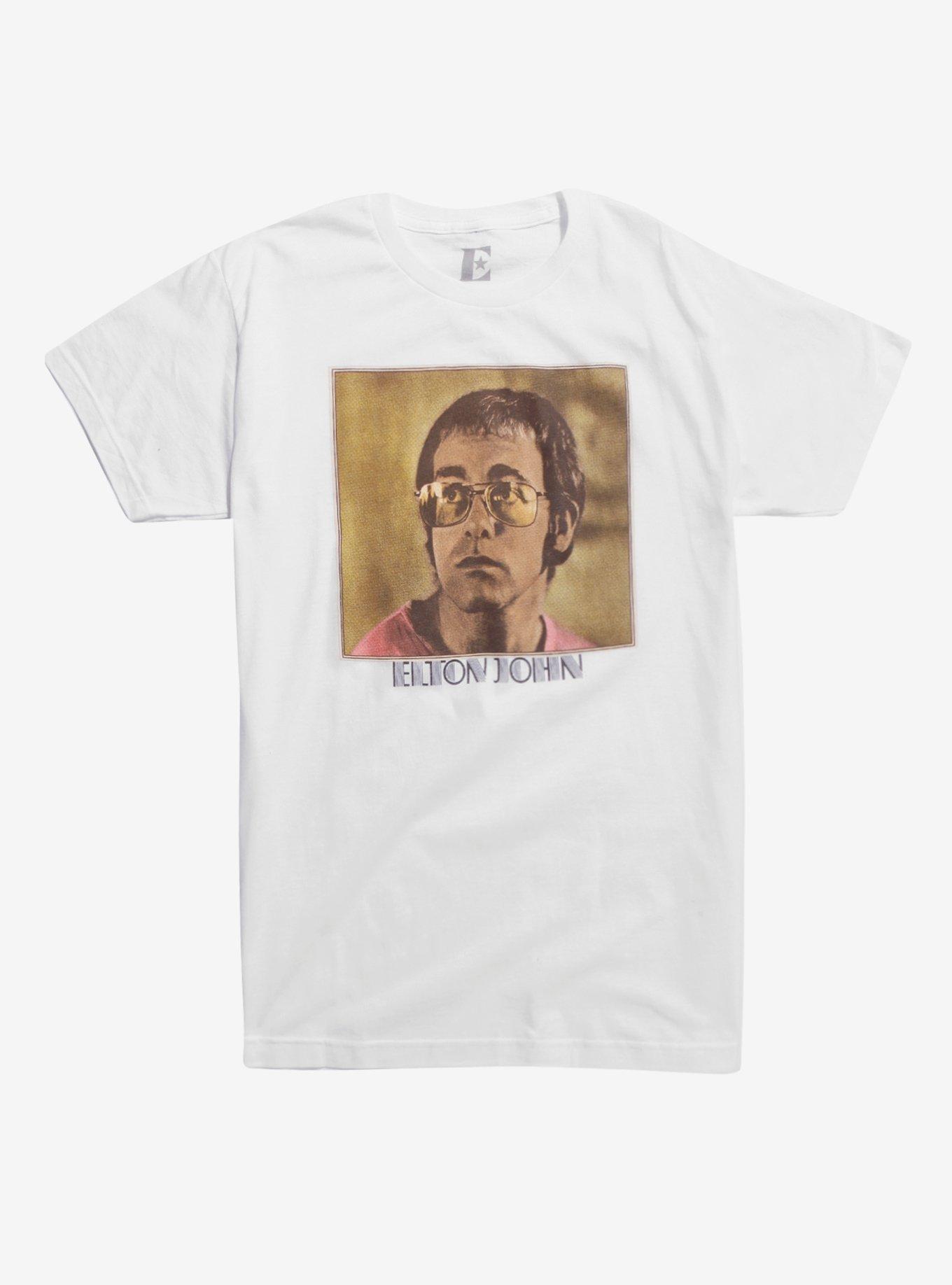 Elton John Portrait T-Shirt, WHITE, hi-res