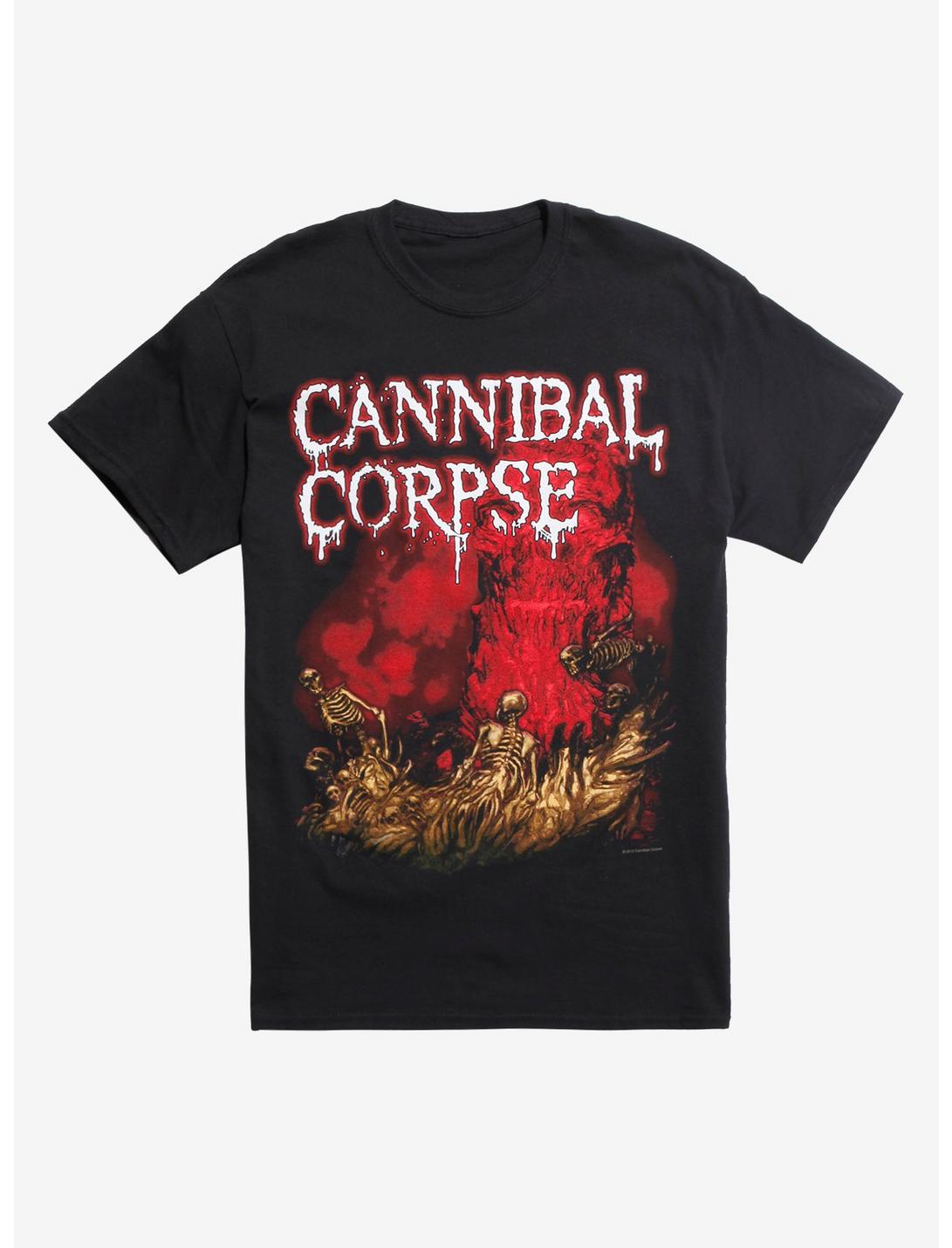 Cannibal Corpse Skeleton River T-Shirt, BLACK, hi-res