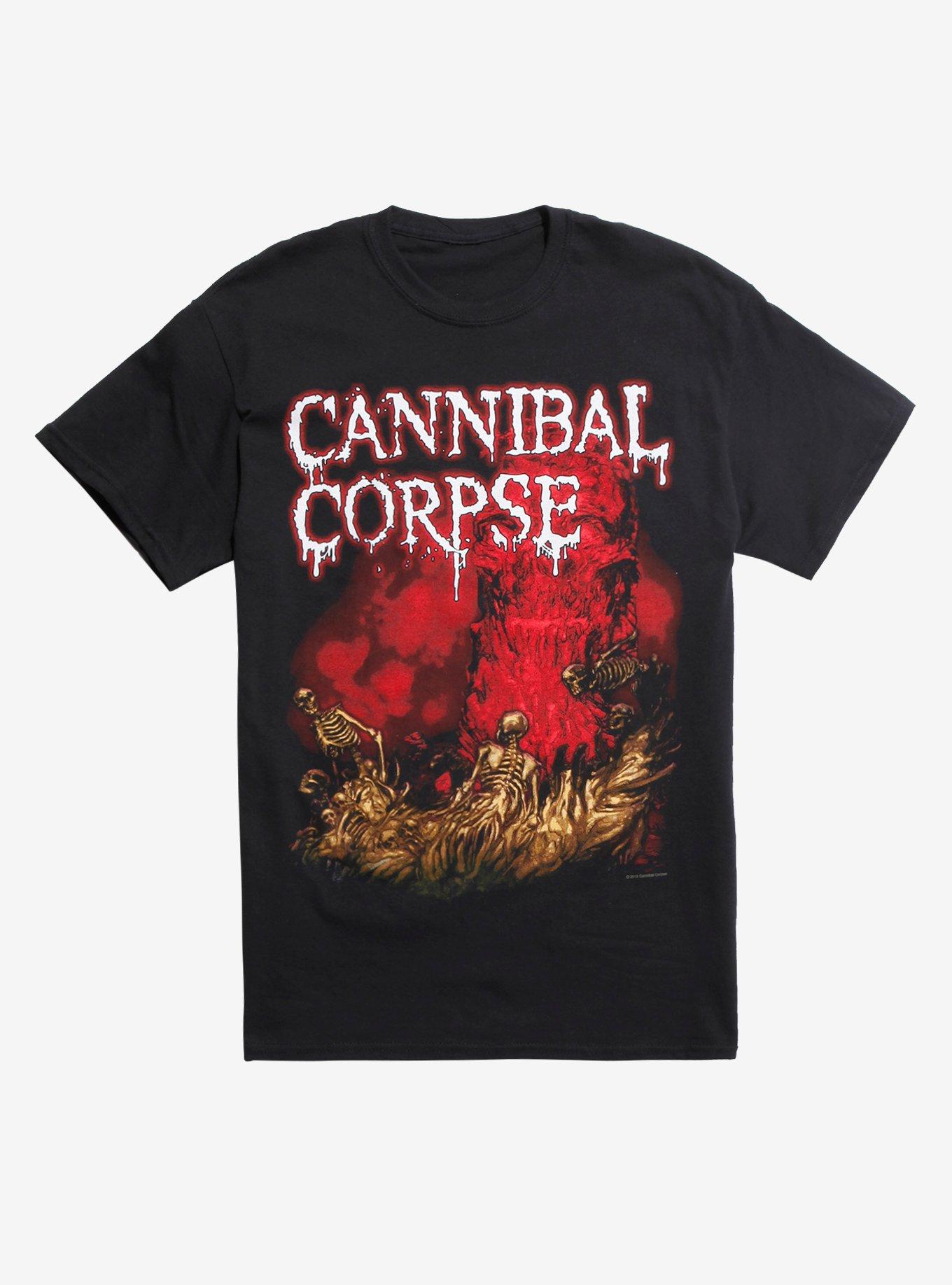 Cannibal Corpse Skeleton River T-Shirt, BLACK, hi-res