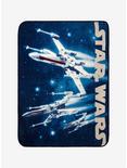 Star Wars X-Wing Starfighter Plush Throw Blanket, , hi-res