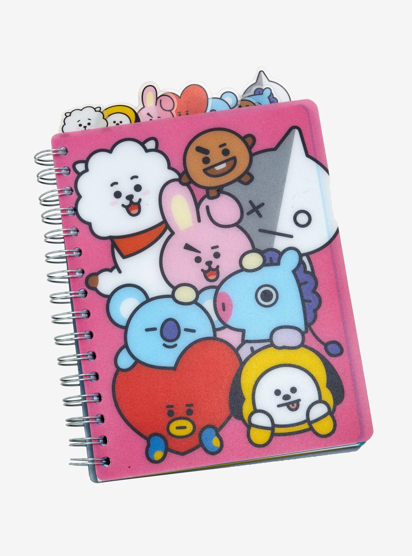 BT21 Character Tabbed Journal, , hi-res