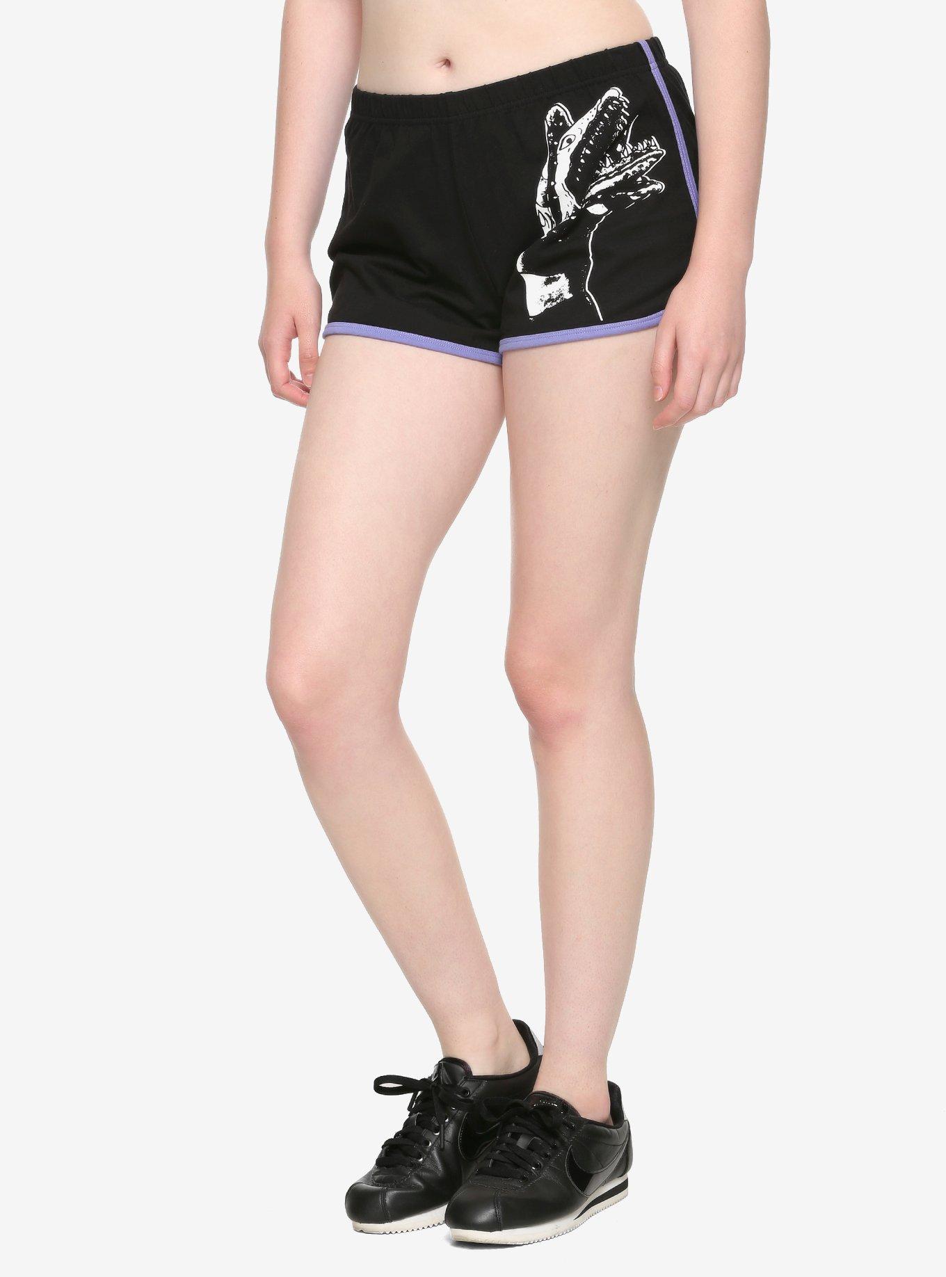 Beetlejuice Sandworm Girls Soft Shorts, BLACK, hi-res