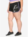 Beetlejuice Sandworm Girls Soft Shorts Plus Size, BLACK, hi-res