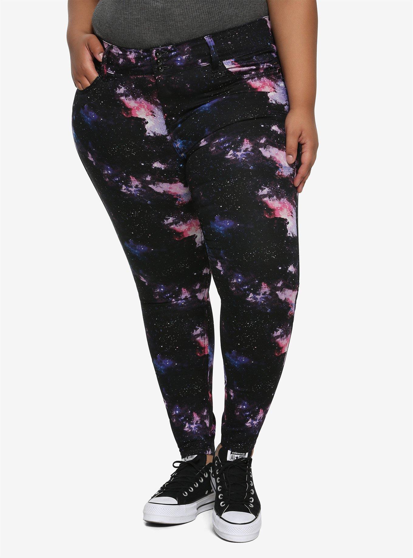 HT Denim Galaxy Hi-Rise Super Skinny Jeans Plus Size, GALAXY, hi-res