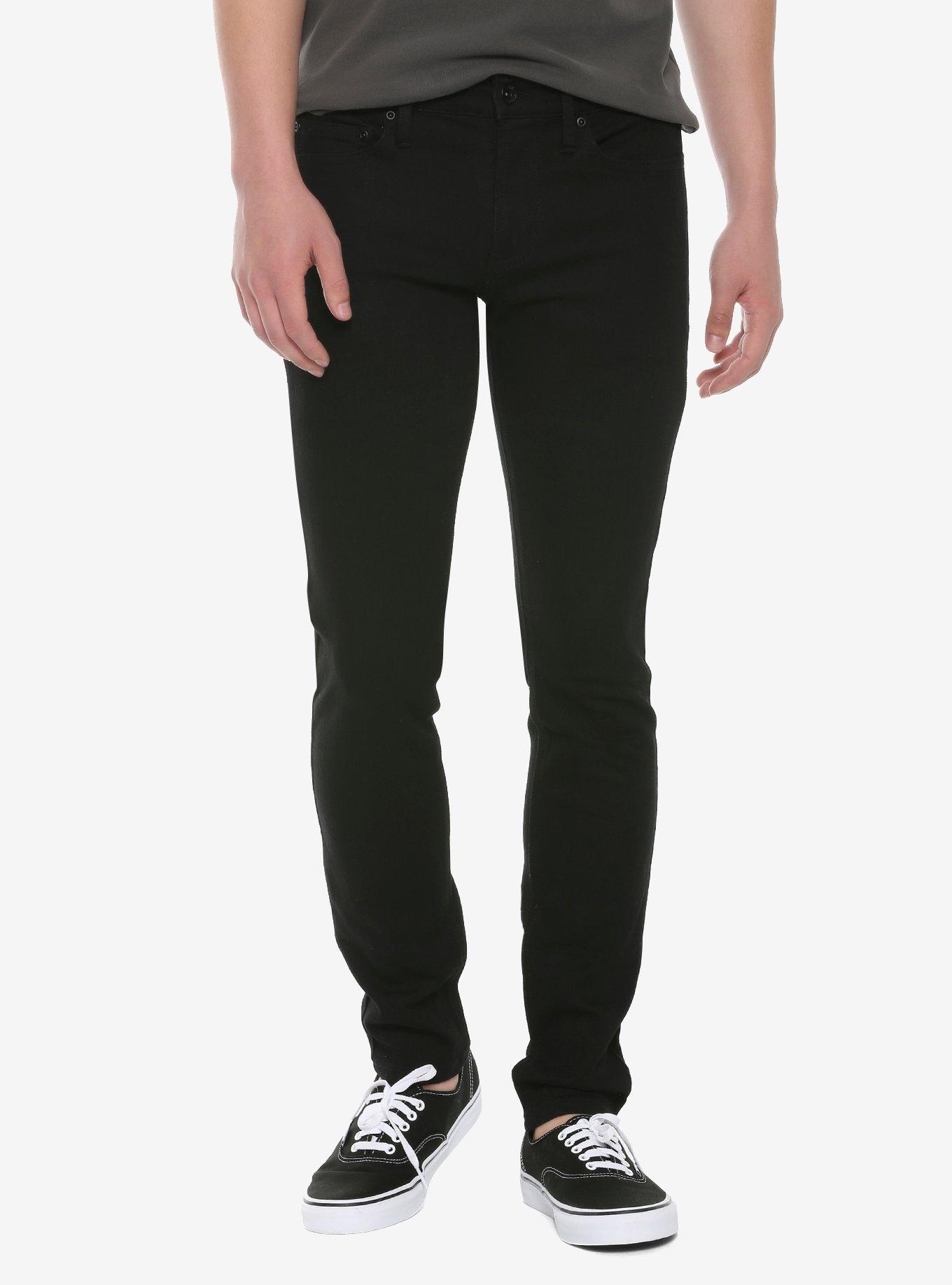 HT Denim Black Skinny Jeans | Hot Topic