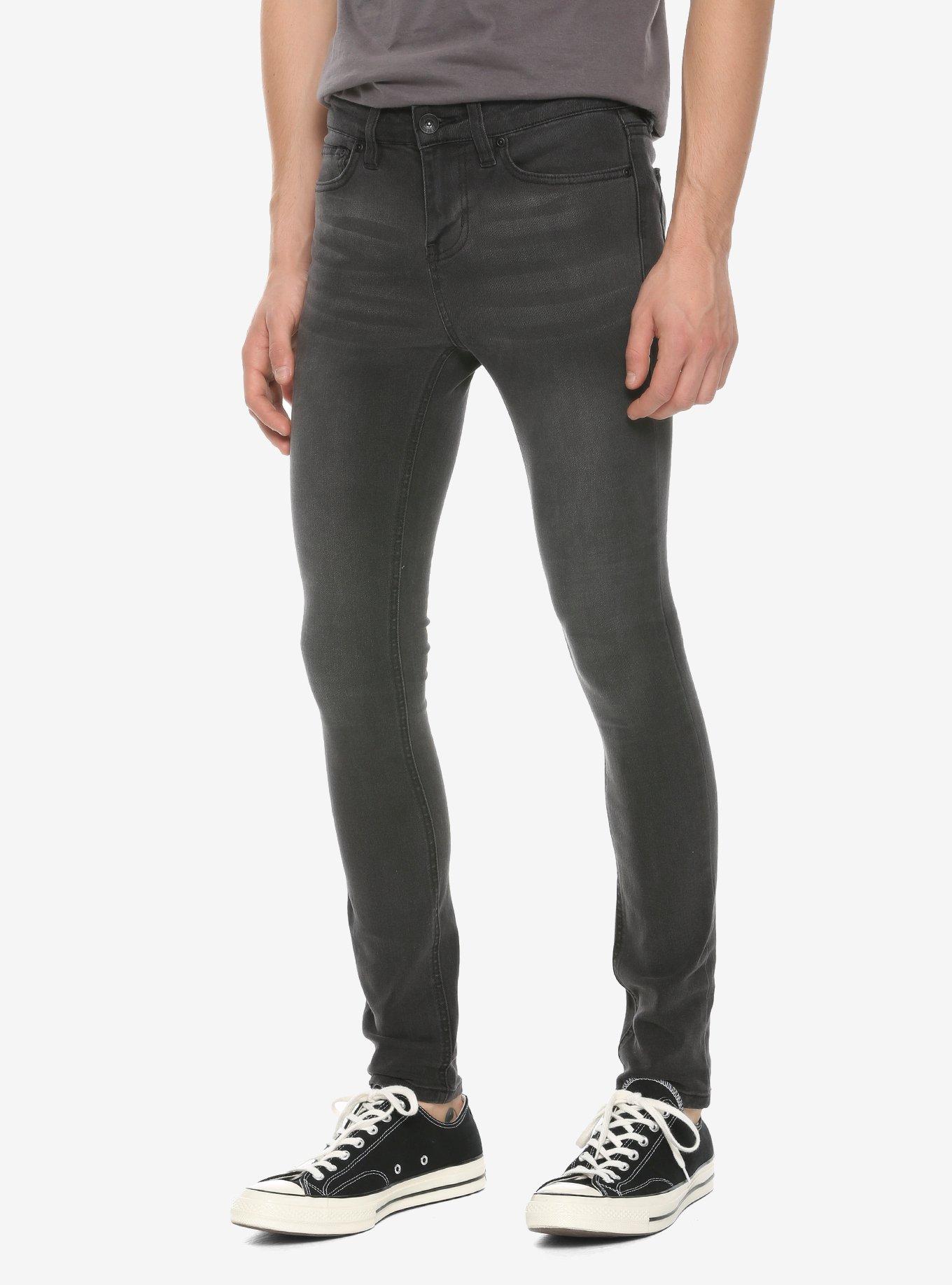 HT Denim Grey Wash Stinger Jeans | Hot Topic