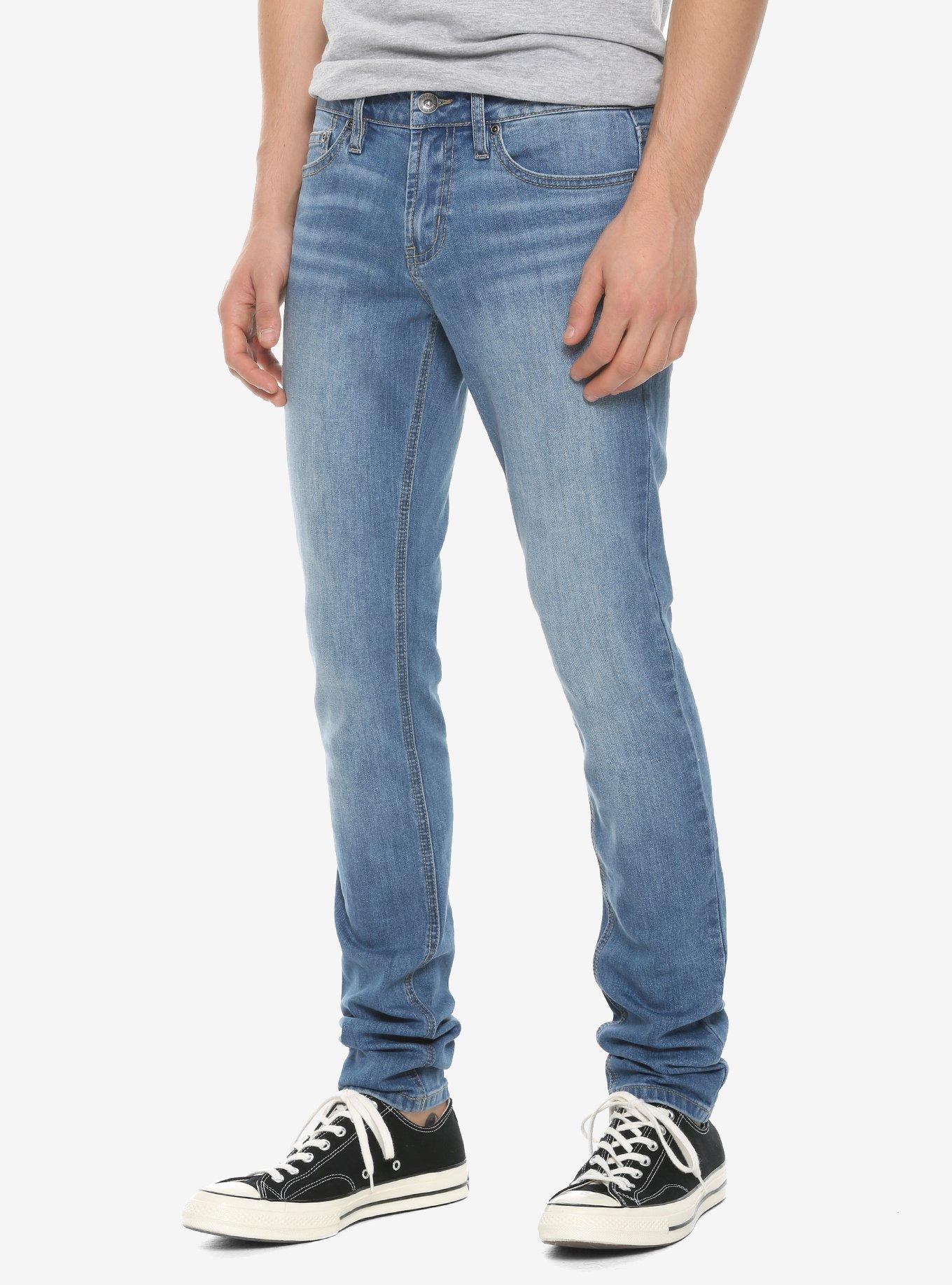 HT Denim Indigo Stacked Skinny Jeans, INDIGO, hi-res