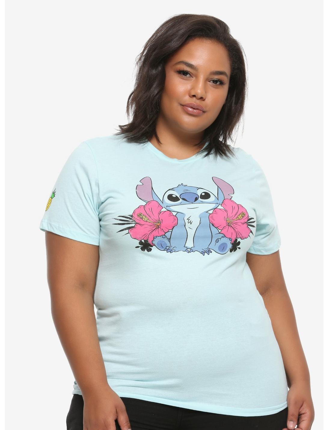 Disney Lilo & Stitch Pineapple Sleeve Girls T-Shirt Plus Size, MULTI, hi-res