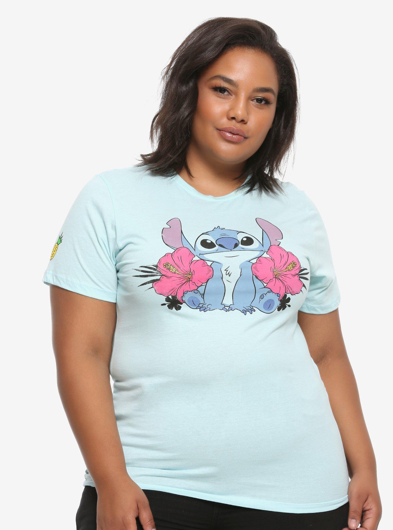 Disney Lilo & Stitch Pineapple Sleeve Girls T-Shirt Plus Size, MULTI, hi-res