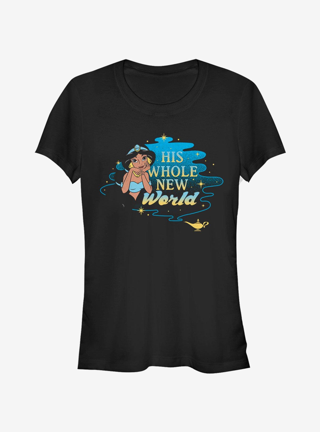 Disney Aladdin His Whole New World Jasmine Girls T-Shirt, BLACK, hi-res