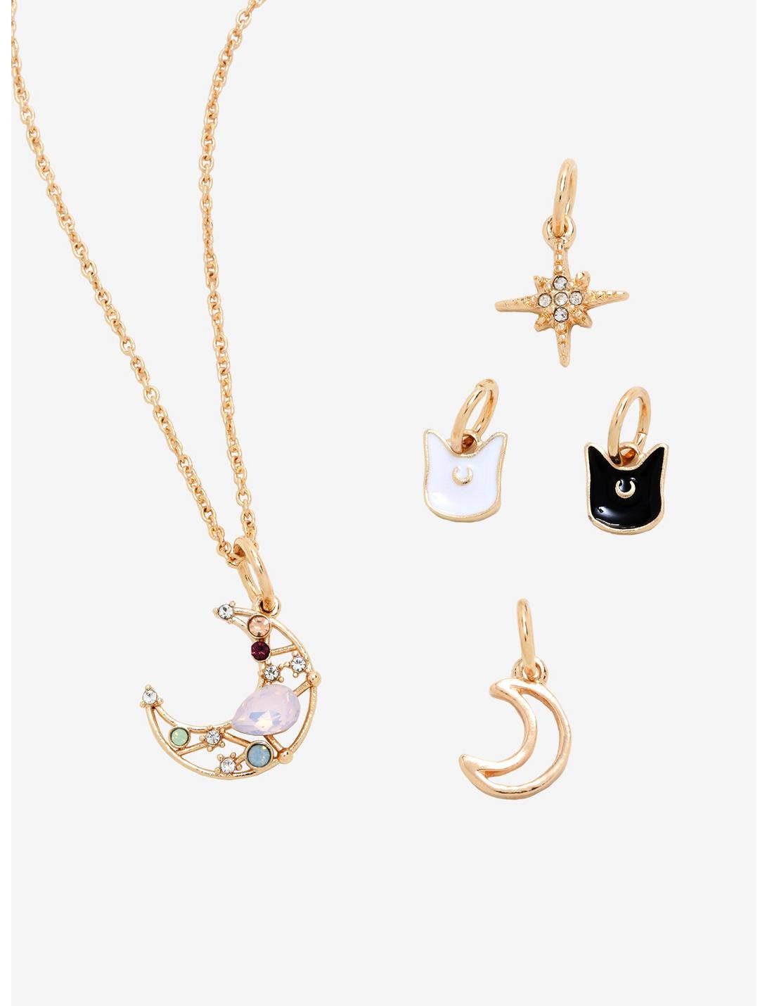 Sailor Moon Interchangeable Charm Necklace - BoxLunch Exclusive, , hi-res