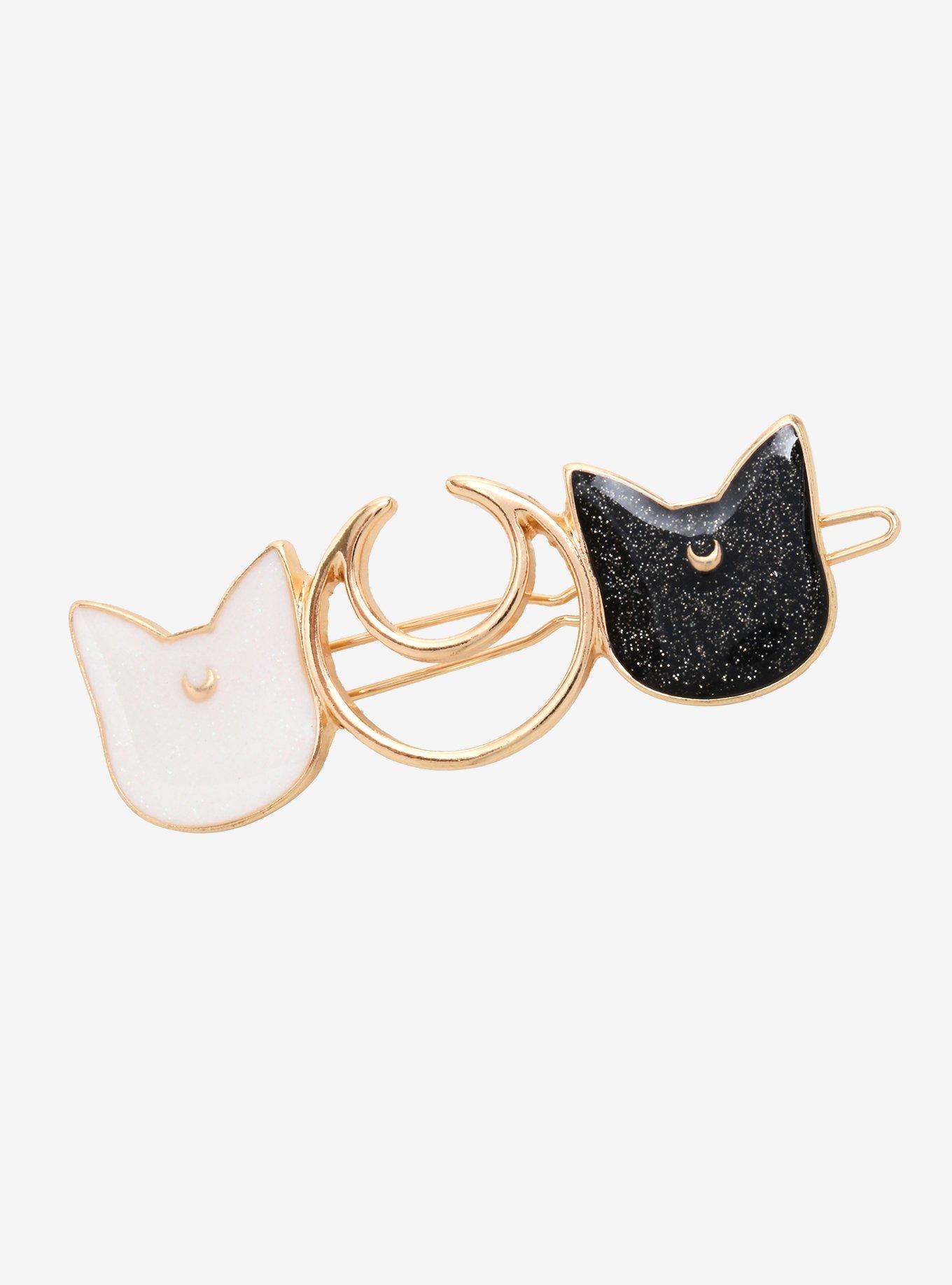 Sailor Moon Luna Artemis Moon Hair Barrette - BoxLunch Exclusive, , hi-res