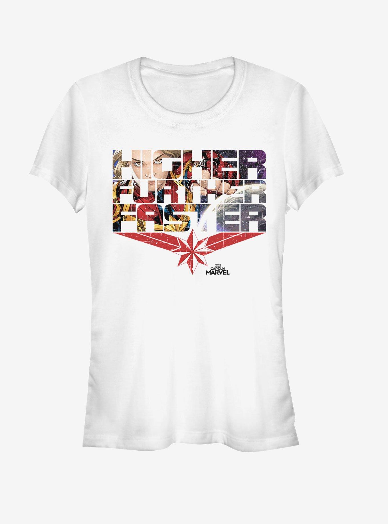 Marvel Captain Marvel Inside Comics Girls T-Shirt, WHITE, hi-res