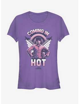 Marvel Captain Marvel Coming In Hot Girls T-Shirt, , hi-res