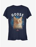 Marvel Captain Marvel Goose Cat Girls T-Shirt, NAVY, hi-res