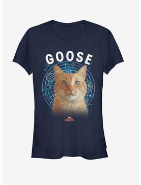 Marvel Captain Marvel Goose Cat Girls T-Shirt, NAVY, hi-res