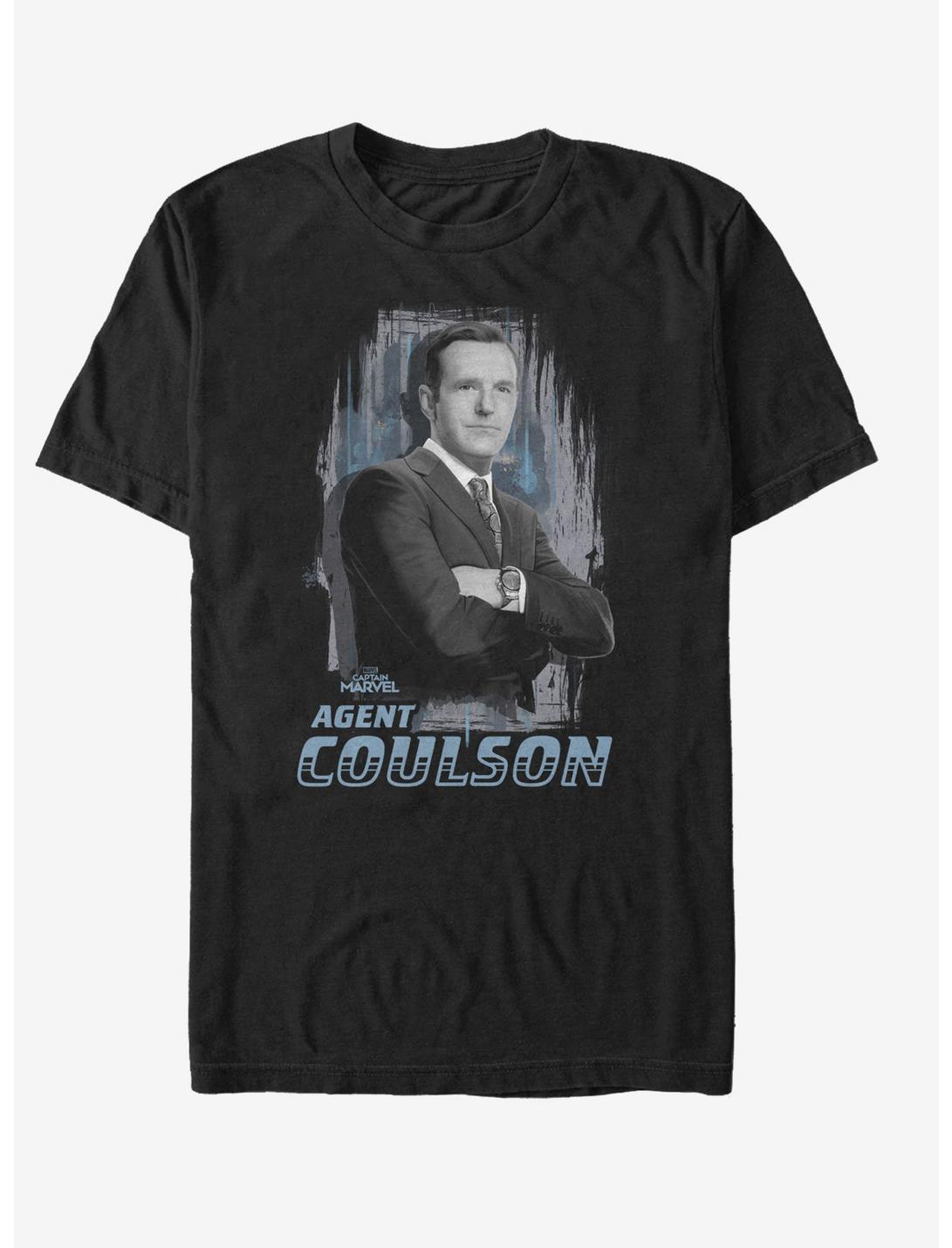 Marvel Captain Marvel Agent Coulson T-Shirt, BLACK, hi-res